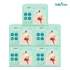 [SALLY'S LAW] Needs Ultra Slim Sanitary Napkin Large 10 PCS – 1,500 Air Holes for Freshness, Triple Leak-Proof Design, Breathable Comfort All Day - Made in Korea